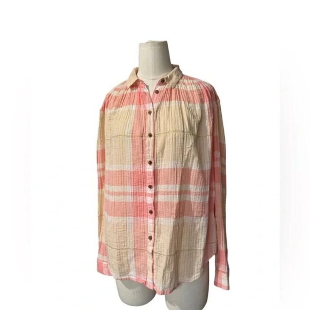 Anthropologie Holding Horse Gailen button down shirt size 0 - Picture 2 of 7